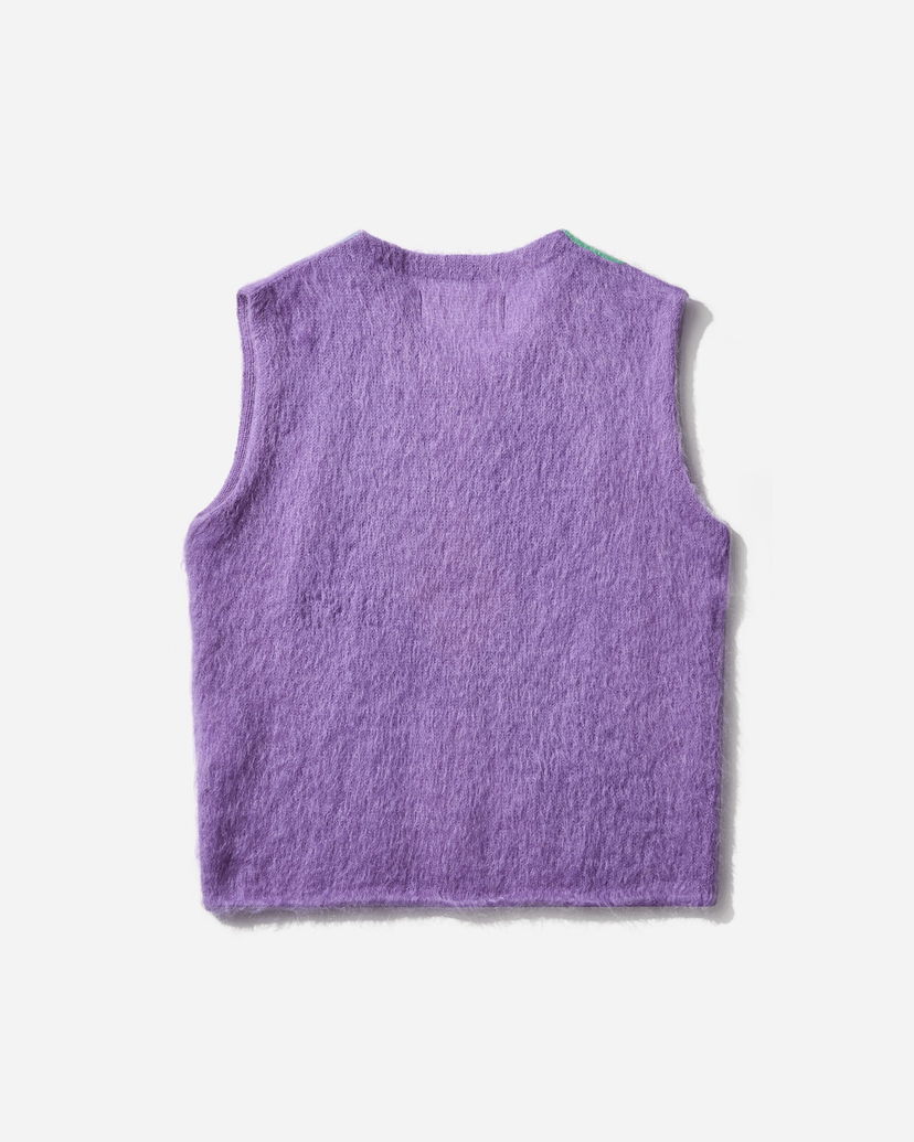 Telovnik ERL Argyle Mohair Vest Lila | ERL11N008 1