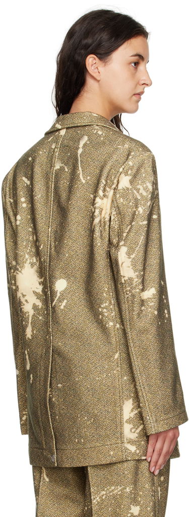 Jakna R13 R13 Bleach-Splatter Blazer Rumena | R13WR020-R271A, 2