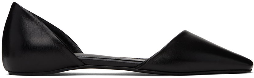 Superge in čevlji TOTEME Asymmetric Ballerina Flats Črna | 241-WAS1076-LE0046