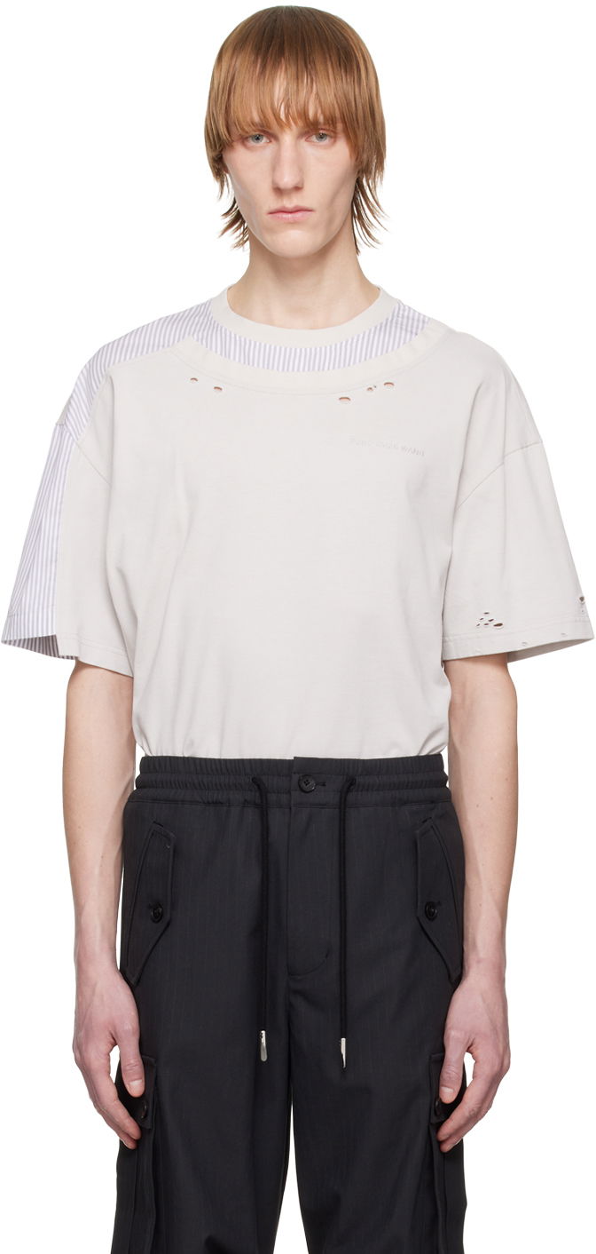 Majica Feng Chen Wang Feng Chen Wang Distressed T-Shirt Bež | FMS15TS03G