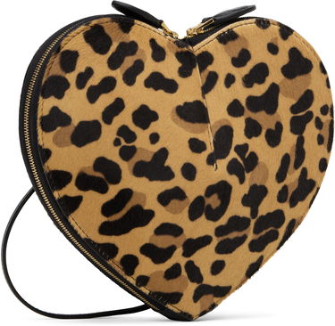 Torbica Alaïa Leopard Print Heart Shaped Shoulder Bag Rjava | AA1P003CA329, 2