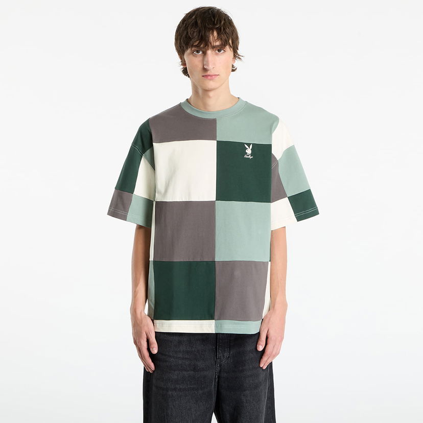 Majica Footshop Playboy x FTSHP Patchwork Tee UNISEX Green Zelena | FTSHP_509