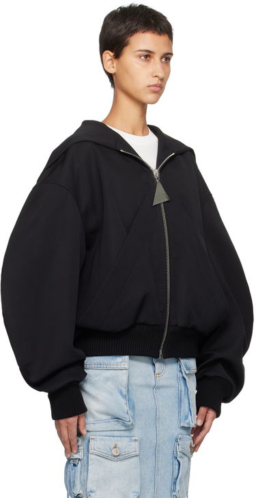 Pulover The Attico Attico Hooded Bomber Jacket Bež | 241WCB41 W046, 4