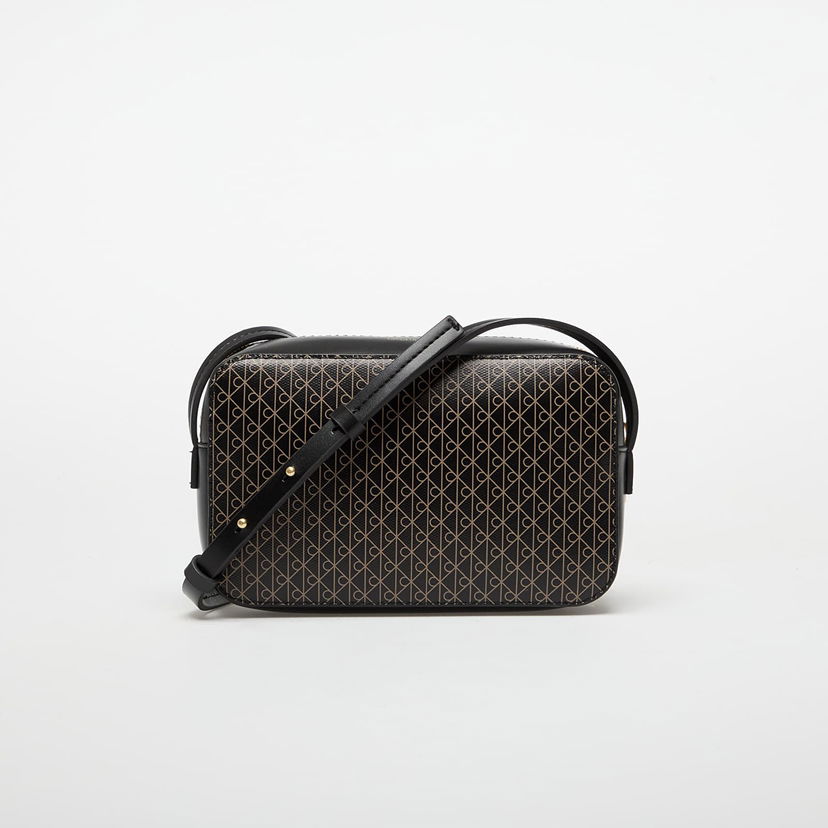 Torba za čez ramo CALVIN KLEIN Calvin Klein Emblem Aop Elongated Camera Bag Črna | LV04F3268G 2XA