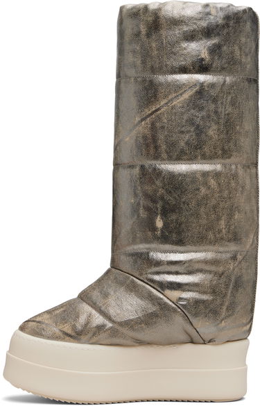 Superge in čevlji Rick Owens DRKSHDW Concordians Mega Bumper Knee High Lunar Boots Kovinski | DS02E7833 DPF, 2