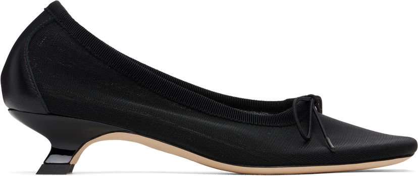 Superge in čevlji Simone Rocha Simone Rocha Mesh Ballerina Kitten Heels Črna | LH15 0804