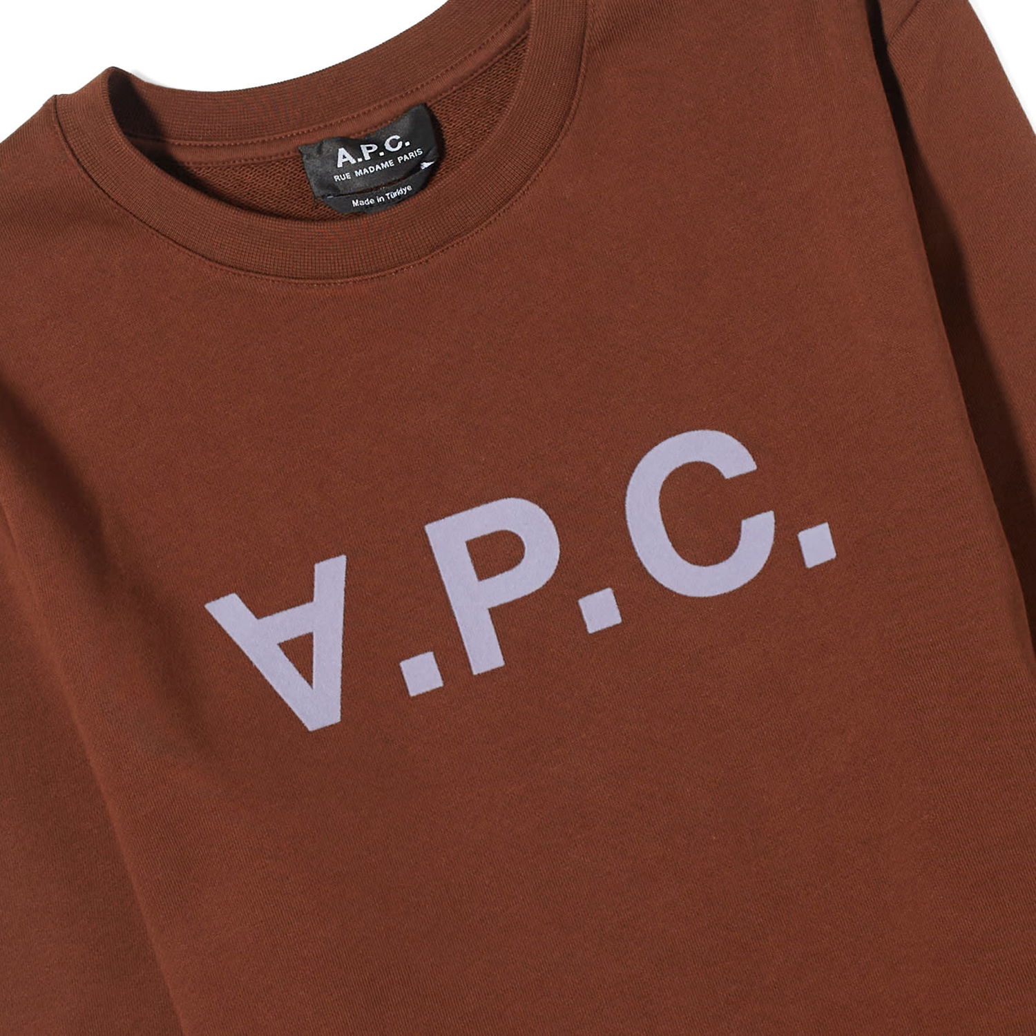 Pleteni pulover A.P.C. VPC Logo Crewneck Rjava | COFAX-H27378-CAJ, 1