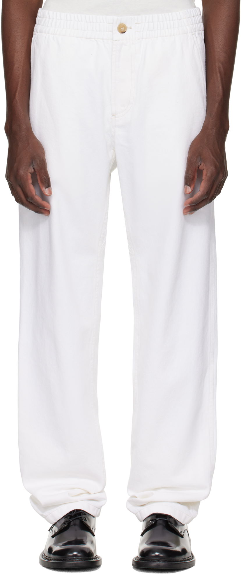 Hlače A.P.C. A.P.C. Chuck Trousers Bela | COGZV-H08408