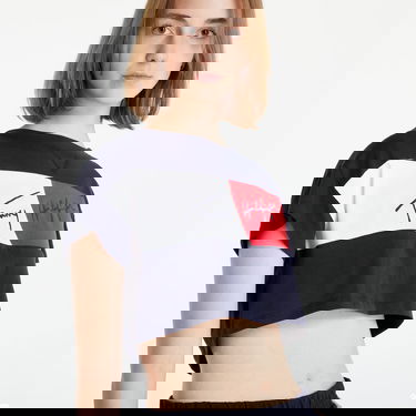 Krop-top Tommy Hilfiger Cropped T-shirt Mornarica | UW0UW03467-DW5, 1