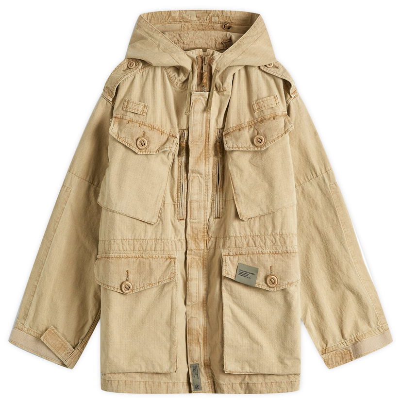 Vetrovka Neighborhood Ripstop Smock Jacket Bež | 242SPNH-JKM03-BEI