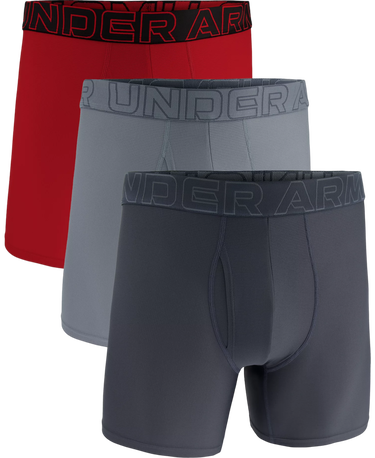 Boksarice Under Armour Performance Tech™ Mesh 6" 3P Siva | 1383884-044, 2