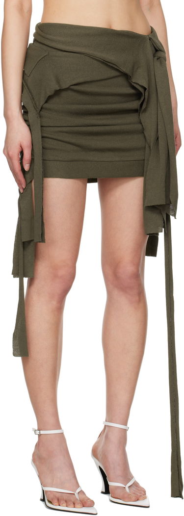Krila Ottolinger Ottolinger Drape Lounge Miniskirt Zelena | 10530020601, 1