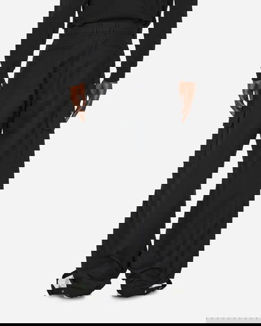 Cargo hlače Off-White Embroidered Wool Cargo Pants Black Črna | OMCF037F23FAB001 1010, 3