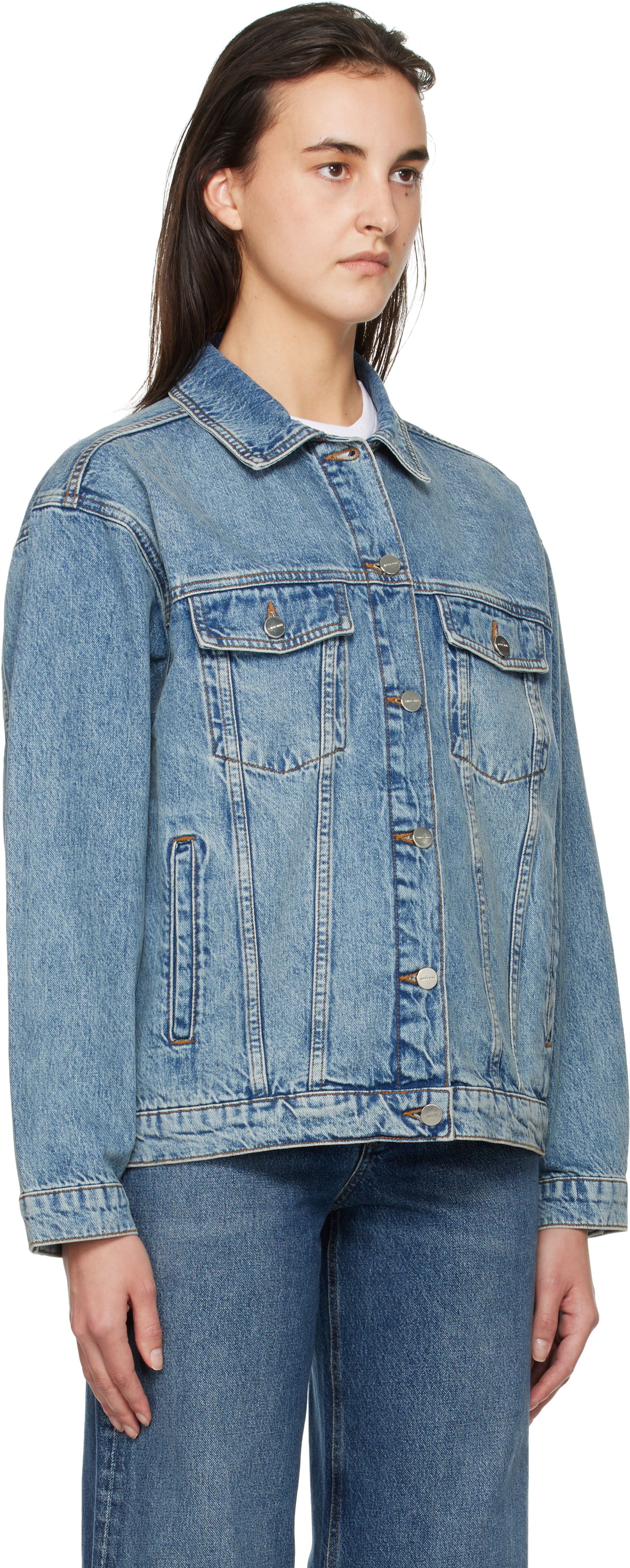 Jakna Anine Bing Rory Denim Jacket Modra | A-01-10539-WHD4, 1