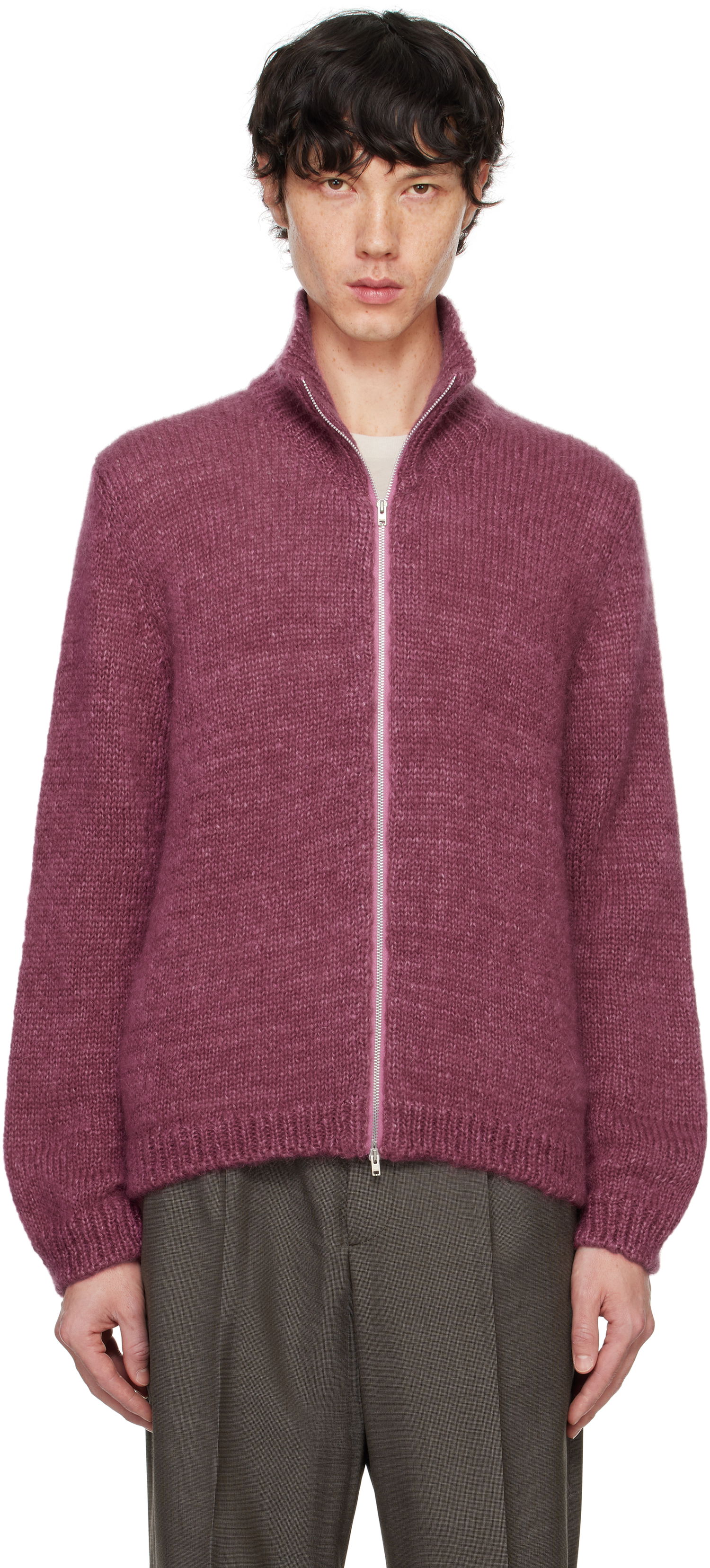 Pleteni pulover OUR LEGACY Float Funnel Sweater Bordo | M4243FU, 0