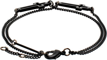 Zapestnica DSQUARED2 Dsquared2 Jesus Cross Chain Bracelet Črna | ARM0002_37208163_2124, 1