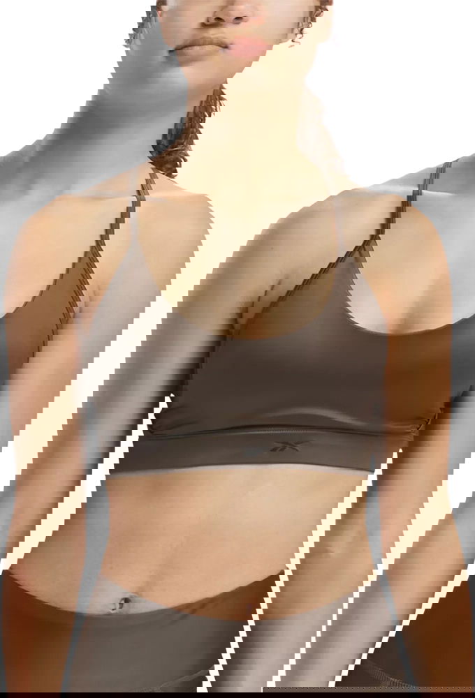 Modrček Reebok Lux Strappy Sports Bra Rjava | 100036221