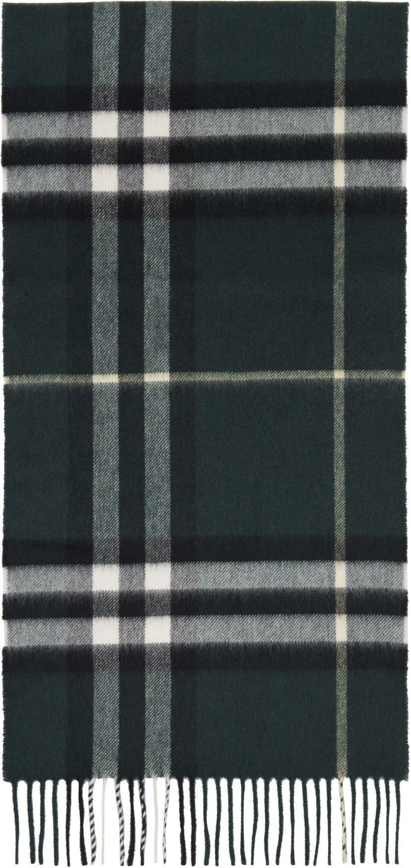 Šala Burberry Check Cashmere Scarf Zelena | 8112629