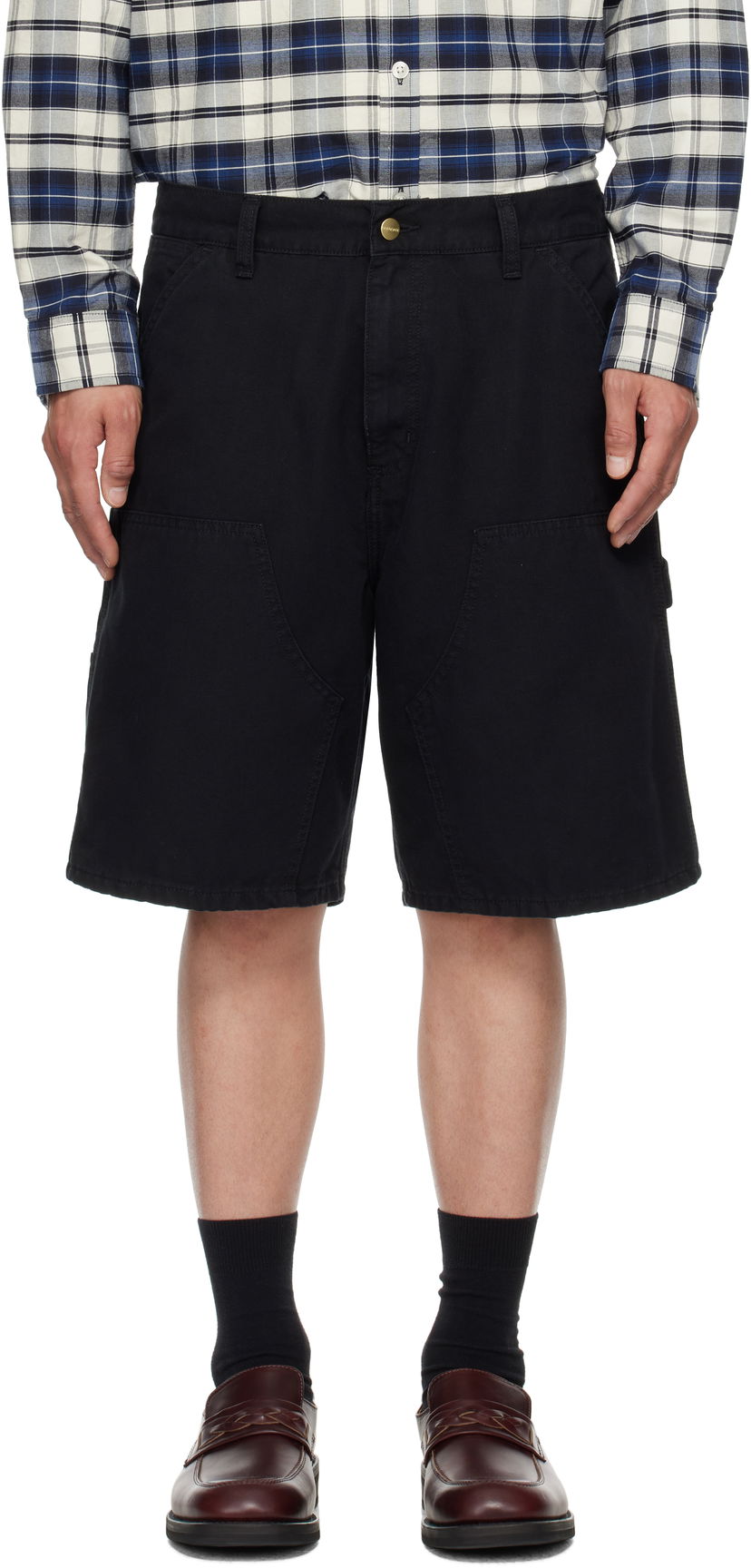 Kratke hlače Carhartt WIP Double Knee Shorts Črna | I034793