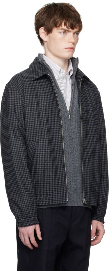 Jakna A.P.C. A.P.C. Gilbert Houndstooth Jacket Mornarica | WOARZ-M32018, 1