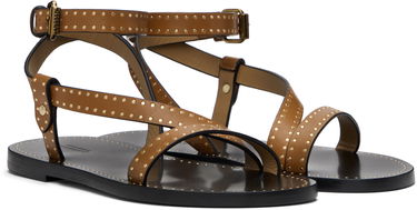 Superge in čevlji ISABEL MARANT Isabel Marant Jopee Studded Leather Sandals Rjava | SD0228FA-C1B05S, 3