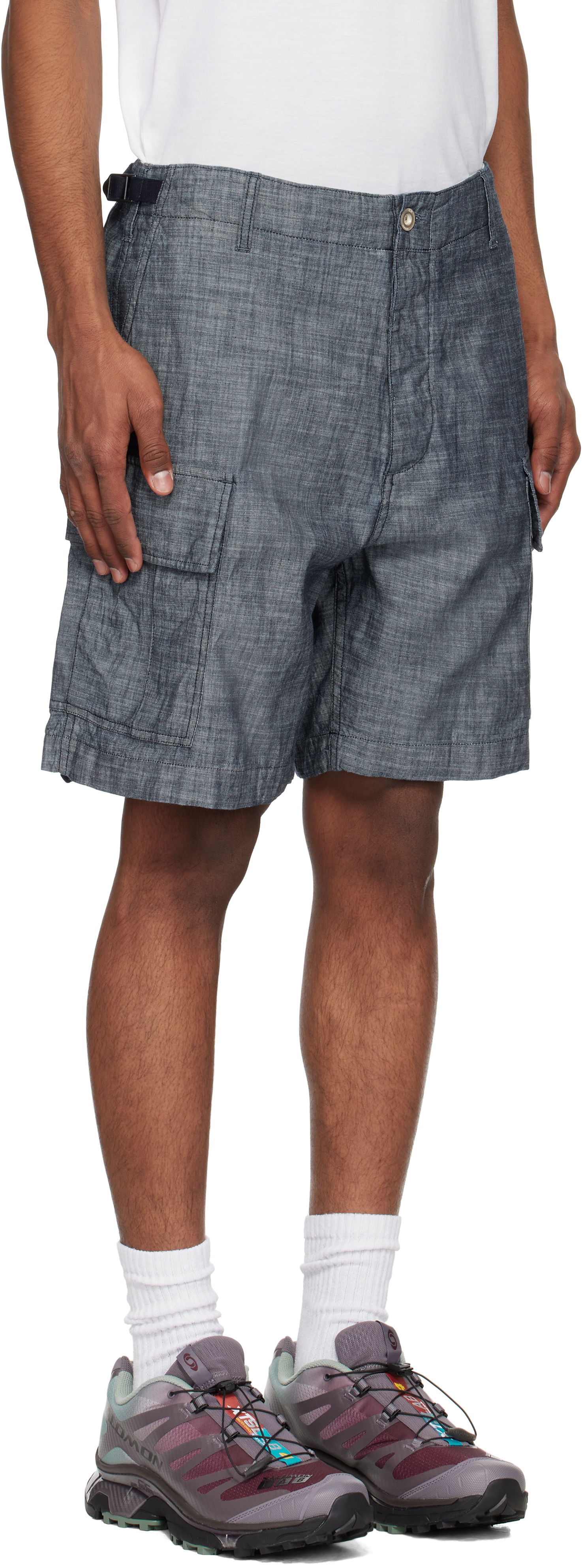 Kratke hlače C.P. Company C.P. Company Chambray Cargo Shorts Siva | 18CMBE149A-110065W, 1