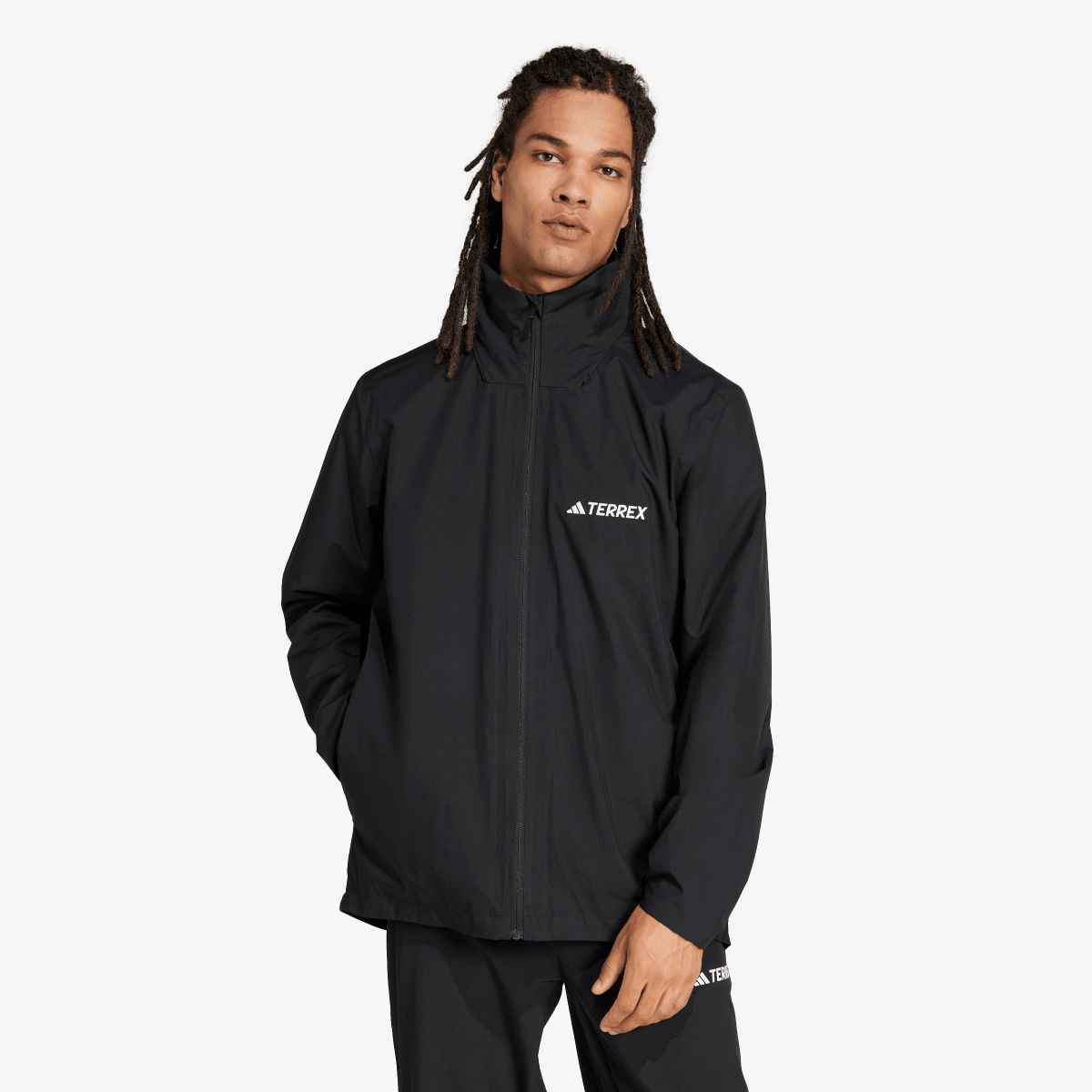 Vetrovka adidas Performance Multi Essentials 2L Rain Jacket Črna | JM8692, 1