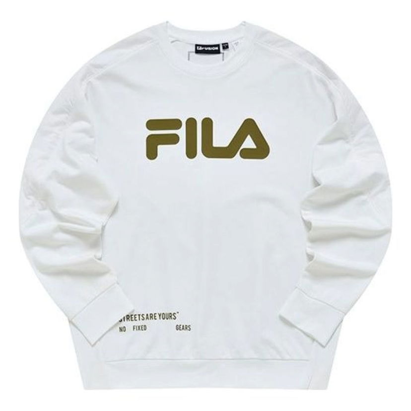 Pulover FILA FUSION Logo Sweatshirt Bela | T11M231204F-WT
