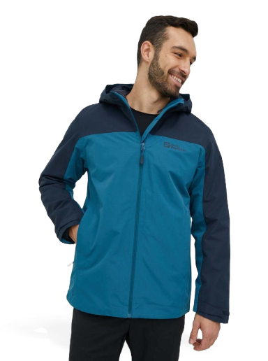 Vetrovka Jack Wolfskin Taubenberg 3in1 Jacket Modra | 1115311