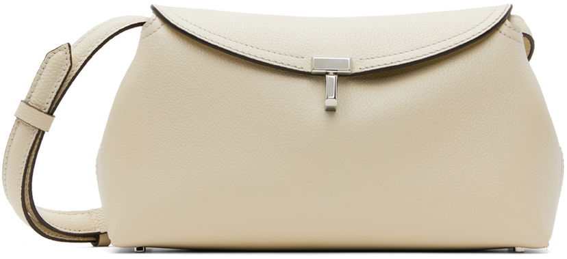 Torba za čez ramo TOTEME T-Lock Clutch Bag Bež | 234-WLGBG423-LE0030