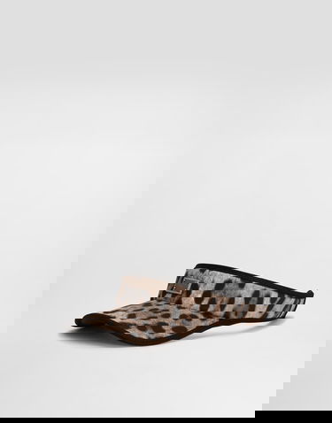 Kape in klobuki Dolce & Gabbana Dolce & Gabbana Leopard-Print Cotton Visor Rjava | GH910AFSFAGHY13M, 3