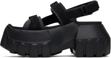 Superge in čevlji Rick Owens Rick Owens Hollywood Mega Tractor Sandals Črna | RU01E5866 LOO, 2