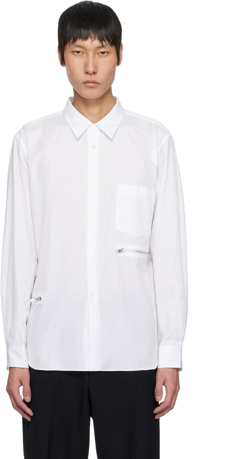 Srajce Comme des Garçons Homme Deux Cotton Broad Shirt Bela | DO-B027-051