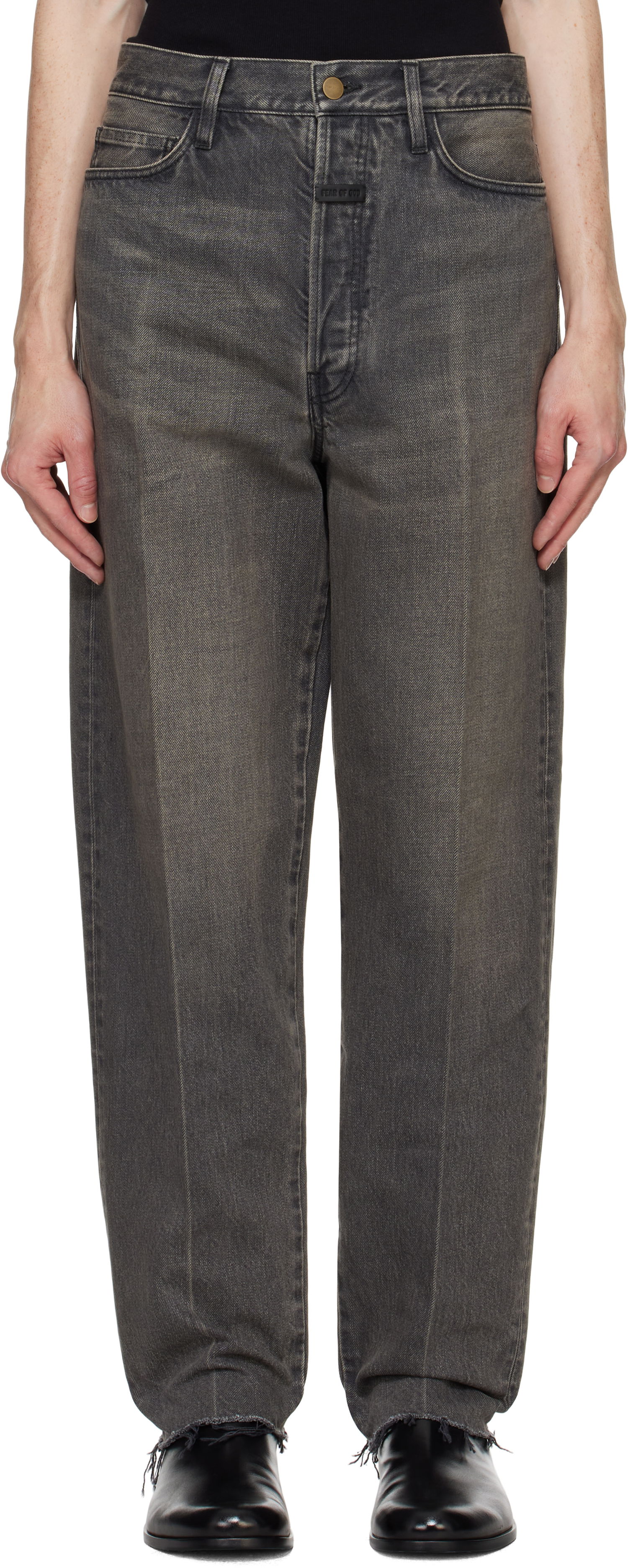 Kavbojke Fear of God 80's 5 Pocket Jeans Črna | FG24FW40-2009DNM, 0