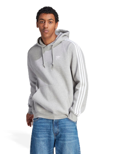 Pulover adidas Originals Adicolor Classics 3-Stripes Hoodie Siva | IL2496