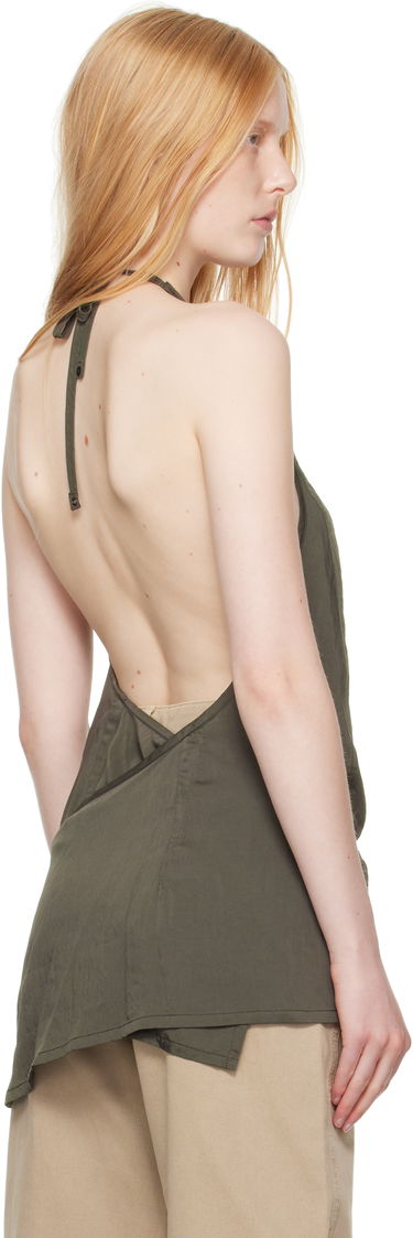 Majica brez rokavov LEMAIRE Lemaire Apron Halter Top Zelena | TO1387 LF1388, 2