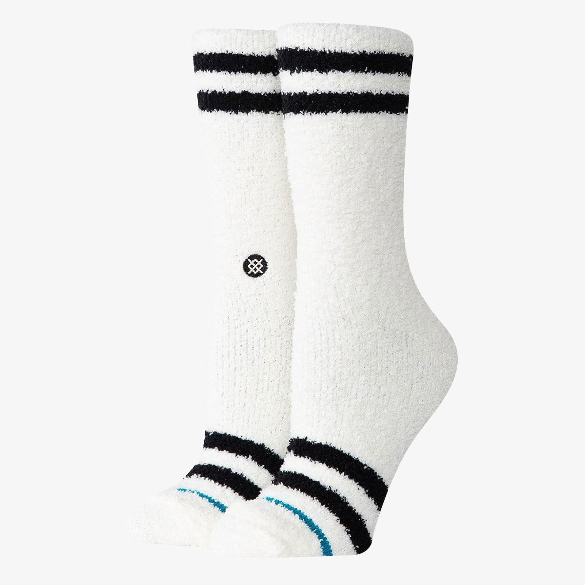 Nogavice Stance Fuzzy Crew Socks with Stripes Bela | W534D24CLA-CVS, 0