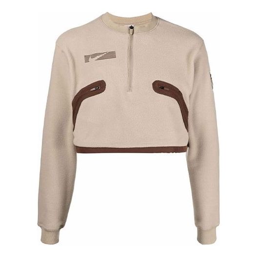 Pleteni pulover Nike Travis Scott Crossover Cropped Pullover Bež | DM1288-247