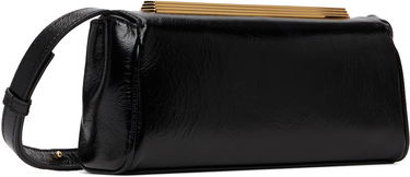 Torbica AMIRI Leather 'MA' Gold-Tone Frame Clutch Črna | AWBGCH1005, 2