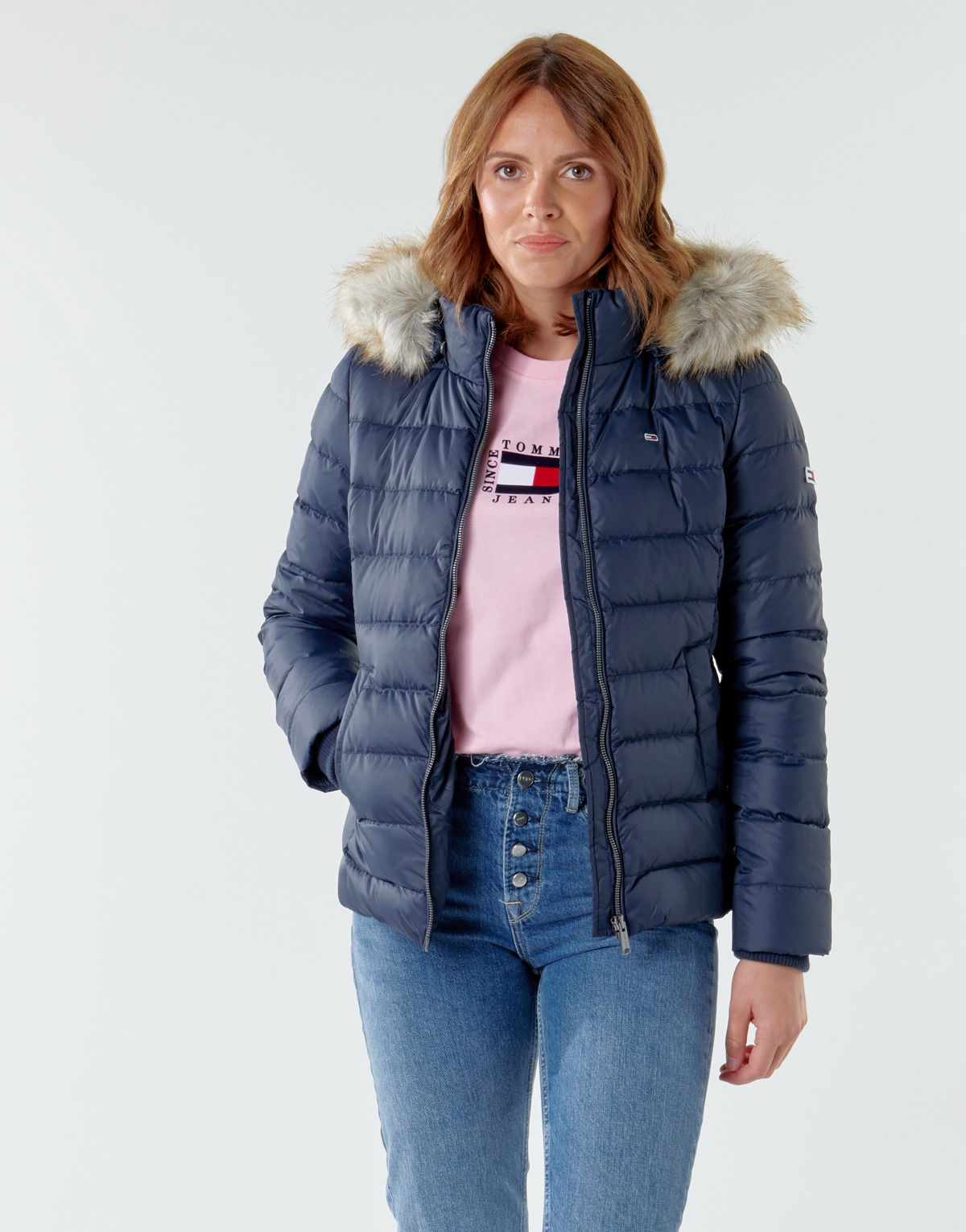Puhovka Tommy Hilfiger BASIC HOODED DOWN JACKET Mornarica | DW0DW14693-C87=DW0DW08588-C87, 1