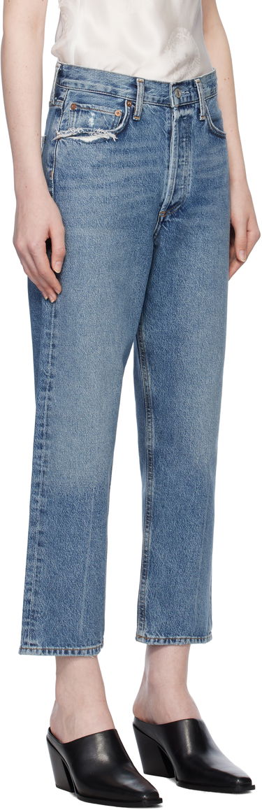 Kavbojke AGOLDE 90's Crop Mid Rise Straight Jeans Modra | A173F-1206, 1
