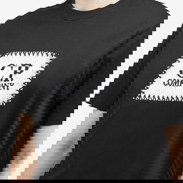 Majica C.P. Company C.P. Company 30/1 Logo Label T-Shirt, Size Large Črna | 18CMTS029A-005100W-999, 5