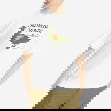 Majica Human Made Duck Dry Alls Graphic T-Shirt, Size Large Bela | HM29TE012-WHT, 2