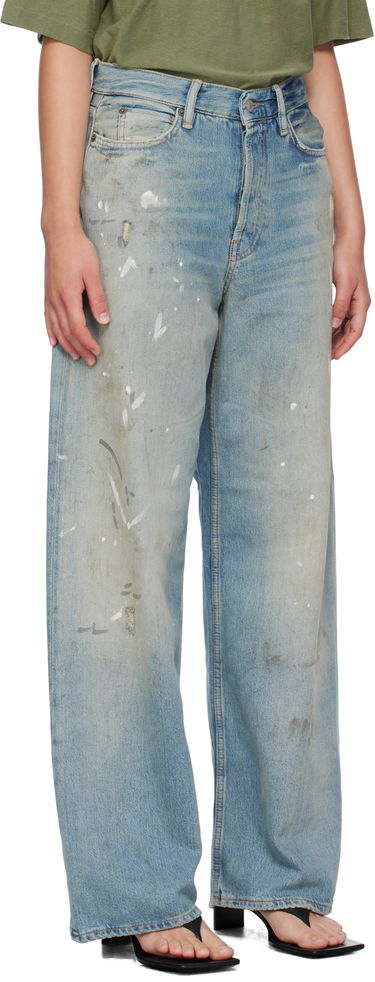 Kavbojke Acne Studios Acne Studios 1981 U Paint Splatter Jeans Modra | C00096-, 1