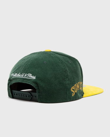 Kapa Mitchell & Ness Seattle Supersonics Corduroy Snapback Hat Zelena | HS10048-SSUGREN, 2