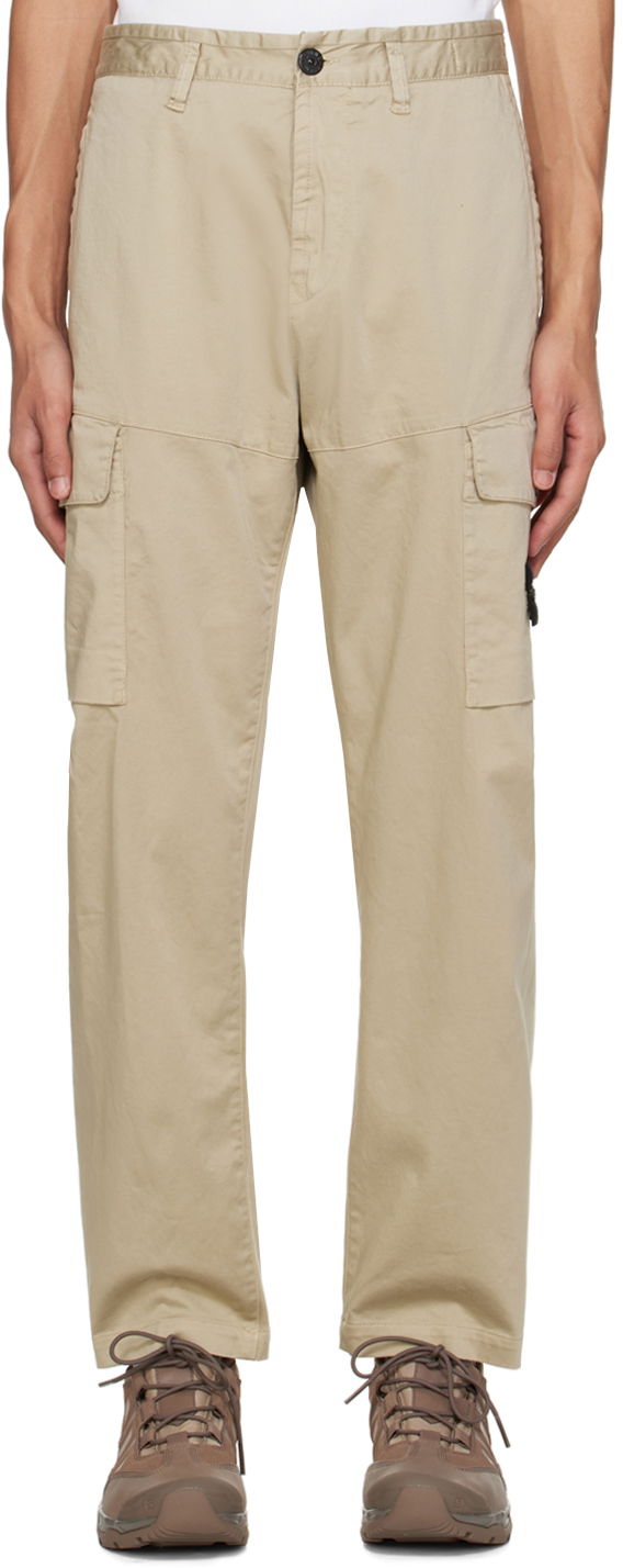 Cargo hlače Stone Island Patch Cargo Pants Bež | 801531012