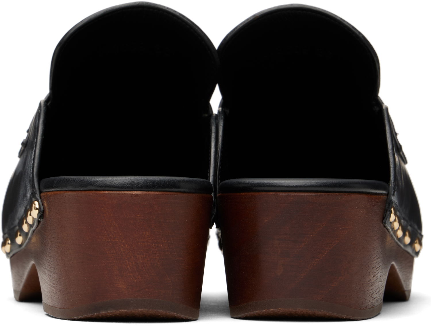 Oblačila Tom Ford TOM FORD Whitney Leather Clogs Črna | W3609-LCL070G, 1