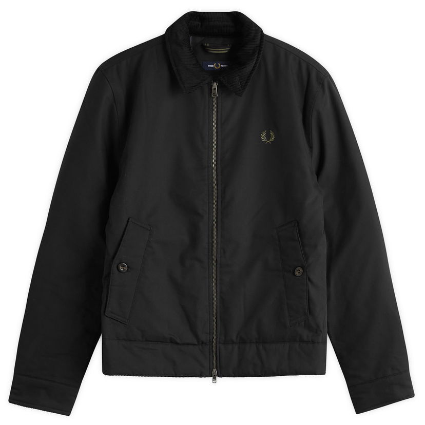 Jakna Fred Perry Cotton Caban Jacket, Size Large Črna | J8535-184