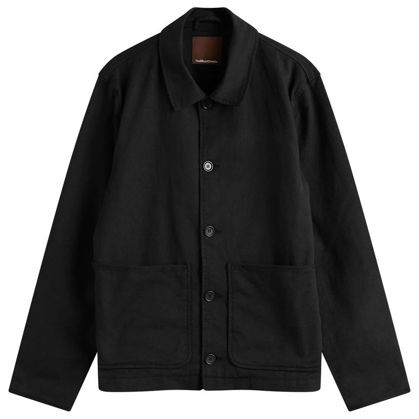 Jakna YMC YMC Groundhog Chore Jacket, Size Small Črna | P5AZB-01