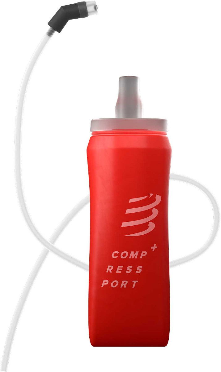 Steklenica za pitje Compressport ErgoFlask 500mL Hydration Bottle with Tube Rdeča | cu00075b-300, 0
